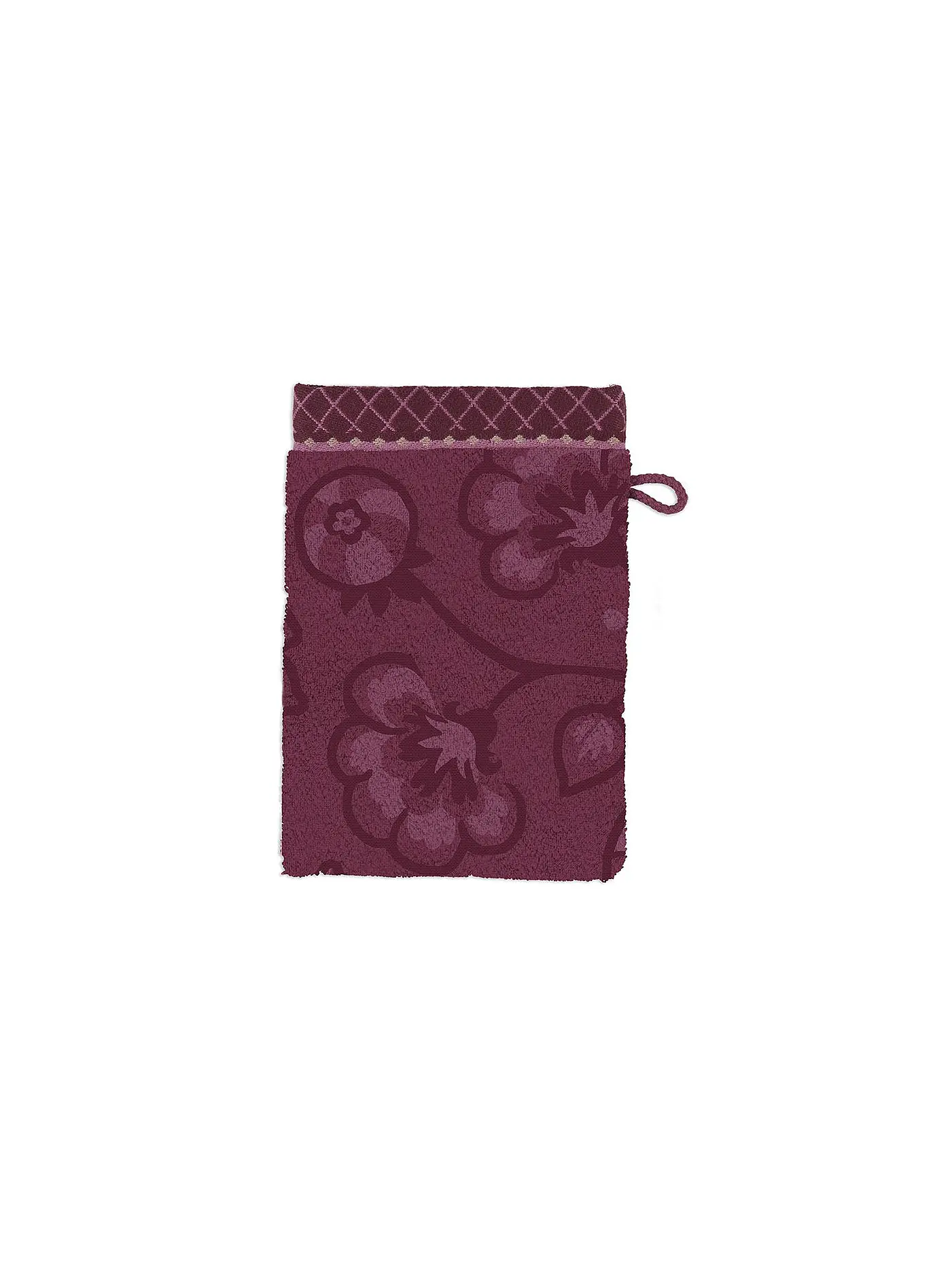 PIP STUDIO | Waschhandschuh  JASMIN JACQUARD 16x22cm Green | beere